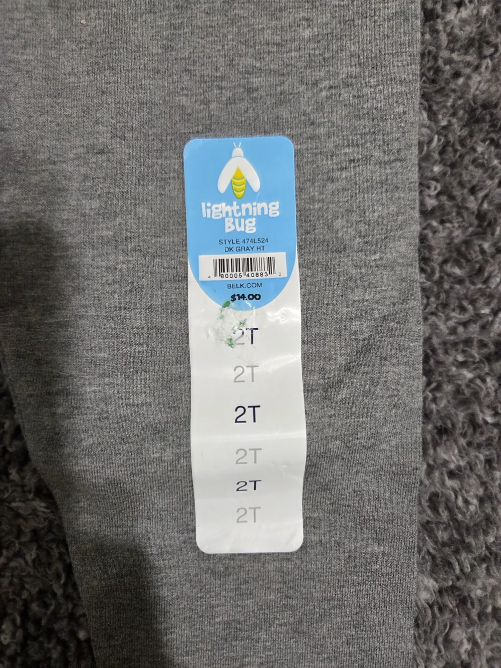 Kids Stretch Gray Leggings with Elastic Waistband